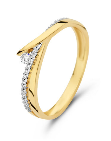064190A Gouden ring 18kt