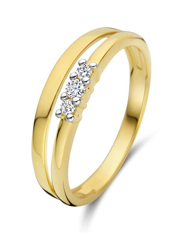 067243A Gouden ring 18kt