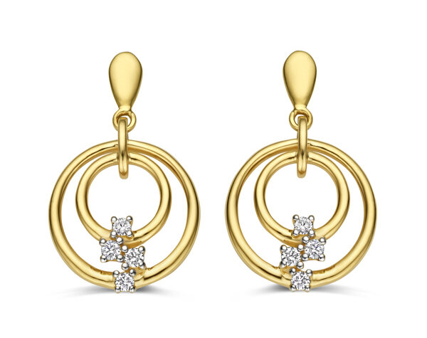 067296A Gouden oorhangers 18kt