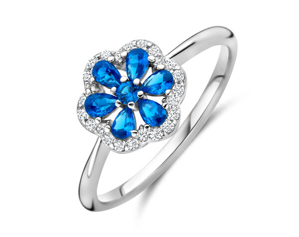 R2612BLU Silver Rose juwelen