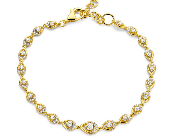 BR2587G Silver Rose juwelen