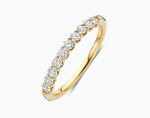 LG1042Y Blush 14kt gouden ring met lab grown diamant