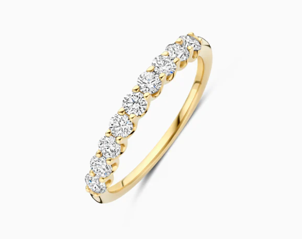 LG1043Y Blush 14kt gouden ring met lab grown diamant