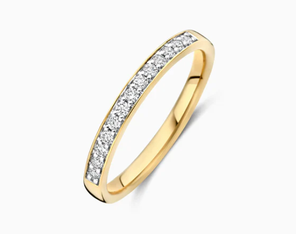 LG1033Y Blush 14kt gouden ring met lab grown diamant