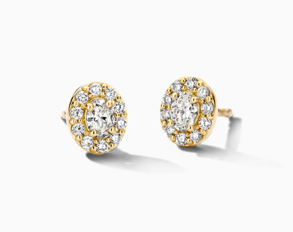 LG7033Y Blush 14kt gouden oorringen Dames