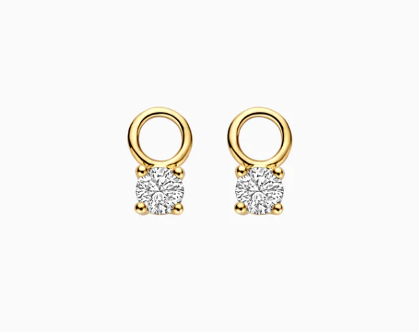 LG9000Y Blush 14kt gouden oorringen Dames