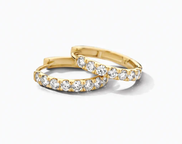 LG7032Y Blush 14kt gouden oorringen Dames