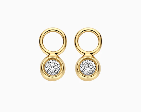 LG9002Y Blush 14kt gouden oorringen Dames