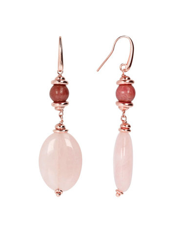 WSBZ01082 rose quartz Bronzallure Variegata