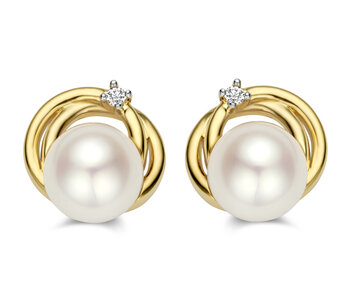 067324PA Gouden oorhangers 18kt