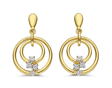 067296A Gouden oorhangers 18kt