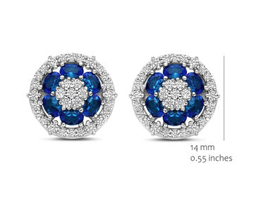 EA2568BLU-L Silver Rose juwelen