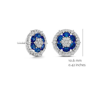 EA2568BLU-S Silver Rose juwelen