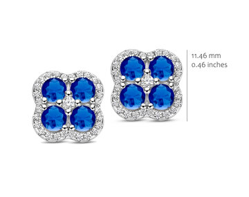 EA2562BLU-L Silver Rose juwelen