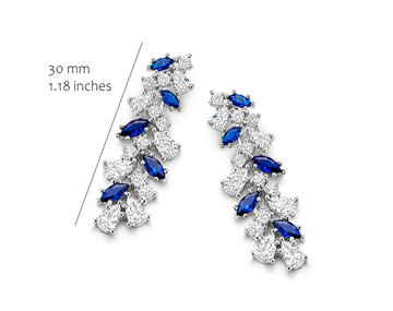 EA2640BLU Silver Rose juwelen