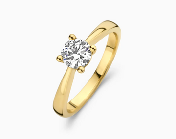 LG1004Y Blush 14kt gouden ring met lab grown diamant