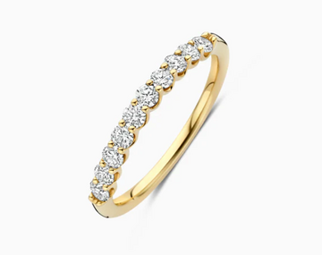 LG1042Y Blush 14kt gouden ring met lab grown diamant