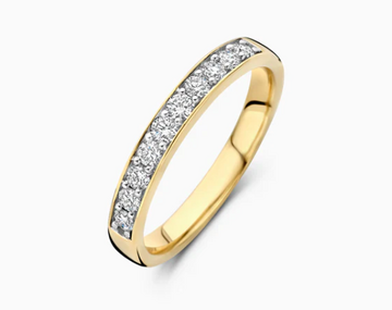 LG1035Y Blush 14kt gouden ring met lab grown diamant