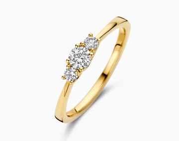 LG1007Y Blush 14kt gouden ring met lab grown diamant