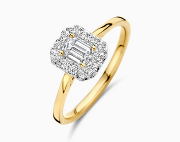 LG1011Y Blush 14kt gouden ring met lab grown diamant