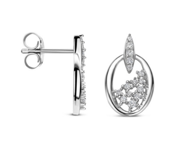N6R62 Naiomy Silver Zilveren Oorbellen voor Dames