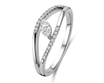 N6R67 Naiomy Silver Zilveren Ring voor Dames