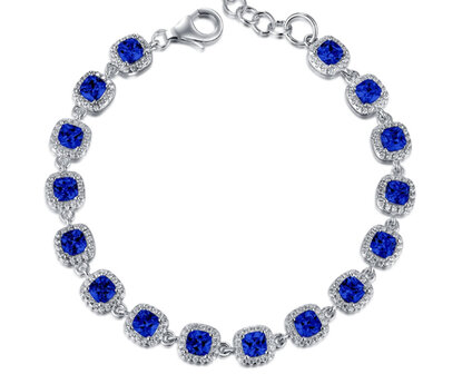 BR2516BLU Silver Rose juwelen