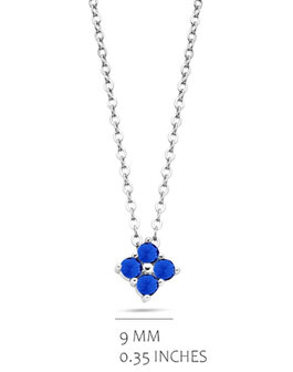 P2480BLU Silver Rose juwelen