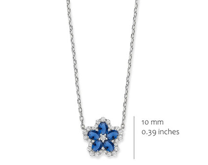 P2590BLU Silver Rose juwelen