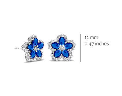 EA2590BLU Silver Rose juwelen