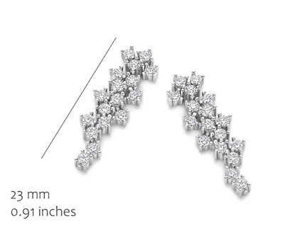 EA2591W-S Silver Rose juwelen