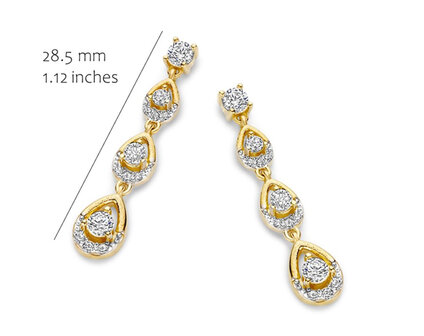 EA2587G_S Silver Rose juwelen