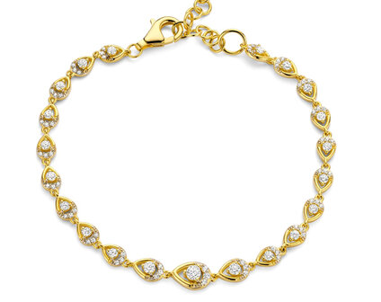 BR2587G Silver Rose juwelen