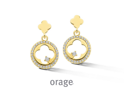 BB254 Orage Zilveren Oorbellen Dames