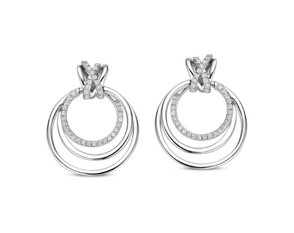 N6C58 Naiomy Silver Zilveren Oorbellen voor Dames