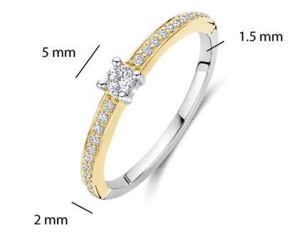 12400ZY  Ti Sento Milano Zilveren Ring