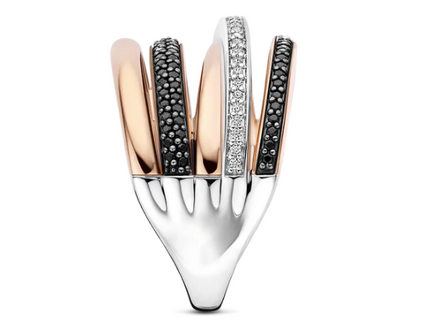 12401BR Ti Sento Milano Zilveren Ring