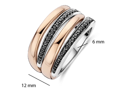 12409BR Ti Sento Milano Zilveren Ring