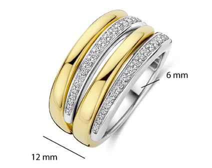 12409ZY Ti Sento Milano Zilveren Ring