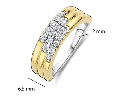 12411ZY Ti Sento Milano Zilveren Ring