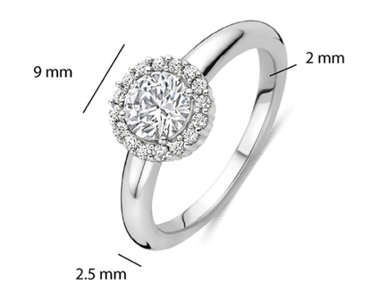 12416ZI Ti Sento Milano Zilveren Ring