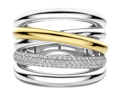 12421ZY Ti Sento Milano Zilveren Ring