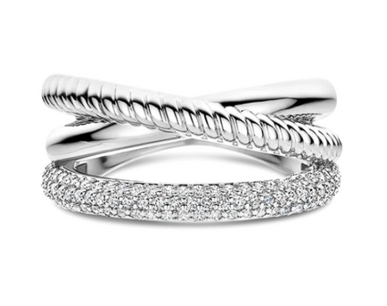 12422ZI Ti Sento Milano Zilveren Ring