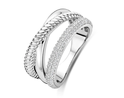 12422ZI Ti Sento Milano Zilveren Ring
