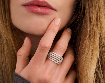 12425ZI Ti Sento Milano Zilveren Ring