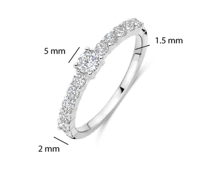 12429ZI Ti Sento Milano Zilveren Ring