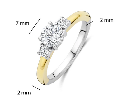 1796ZY Ti Sento Milano Zilveren Ring
