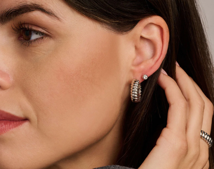 78057ZI Ti Sento Milano Zilveren Oorringen Dames