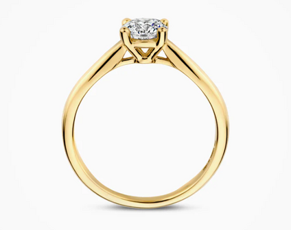 LG1004Y Blush 14kt gouden ring met lab grown diamant