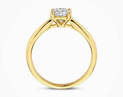 LG1005Y Blush 14kt gouden ring met lab grown diamant